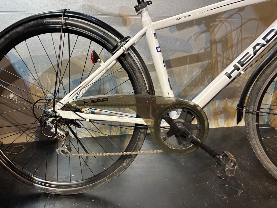 I7【大阪堺市/取引】中古自転車 HEAD 27インチ ノーパンクタイヤ仕様