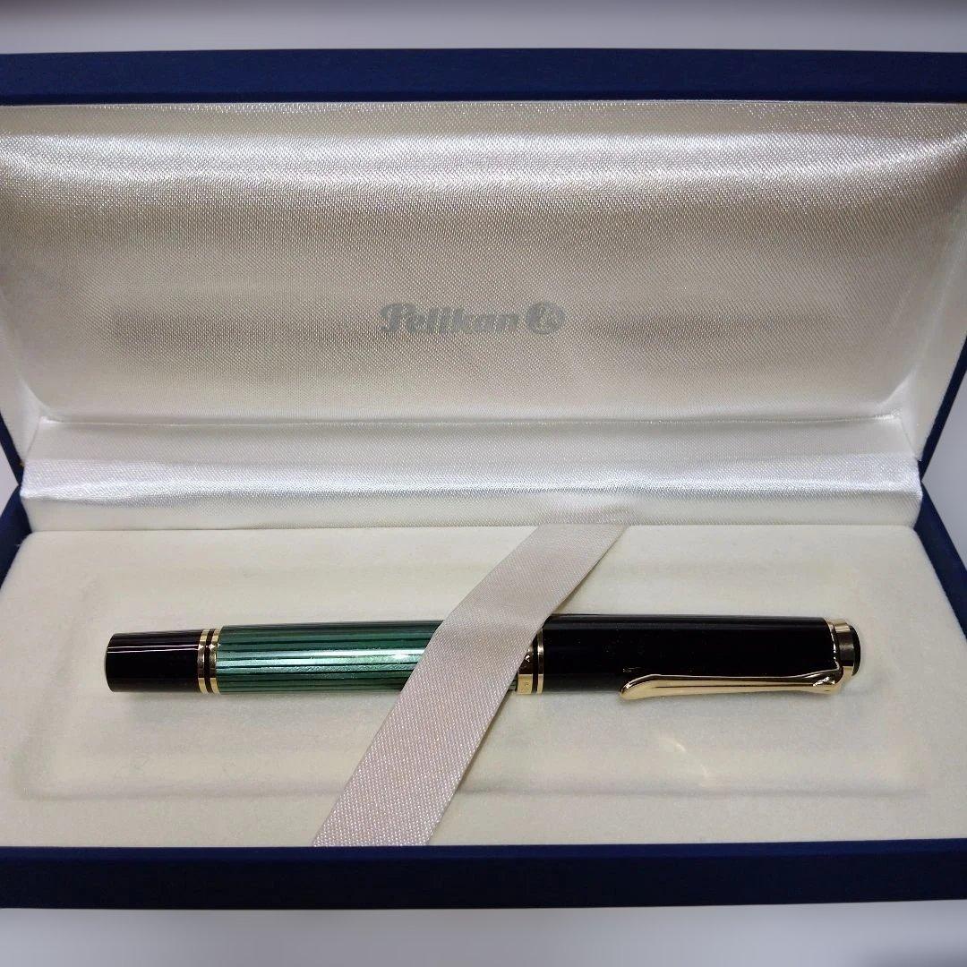 【Pelikan】スーベレーンМ600 万年筆 F 緑縞