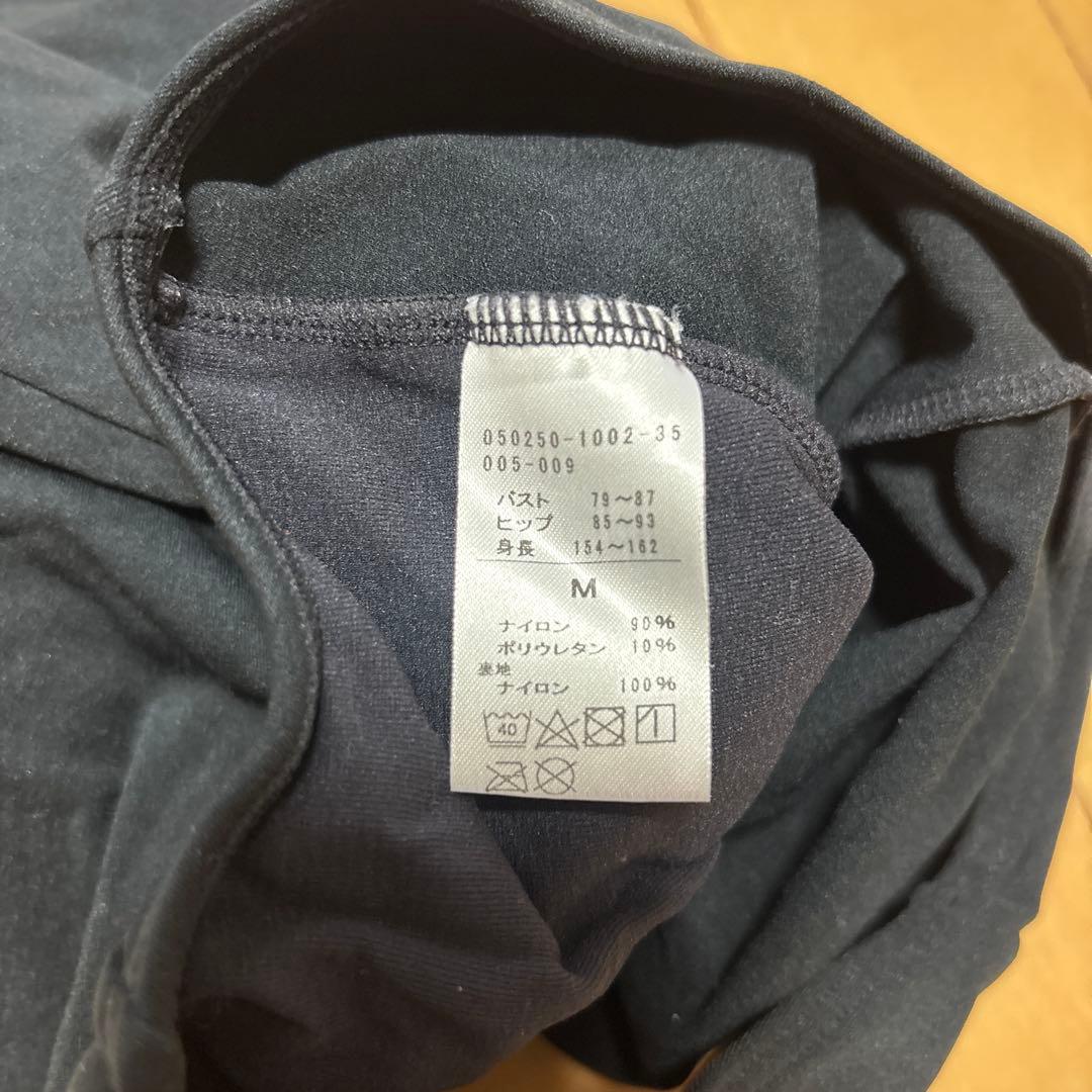 美品　チャコット　プリンセスライン入りキャミソールレオタード　黒　M