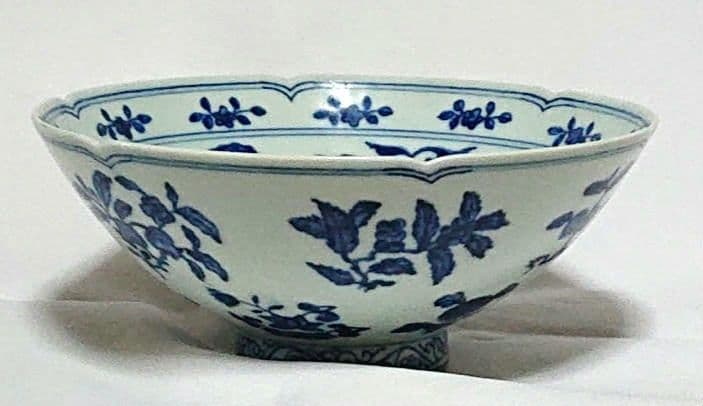 中国古陶磁器染付鉢A391