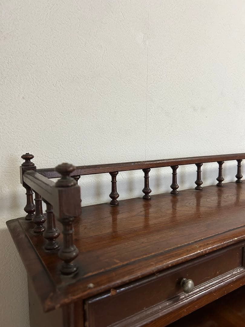 【限定値下中】アンティーク 飾り棚付き 文机 レトロ 古道具 値下12000円可