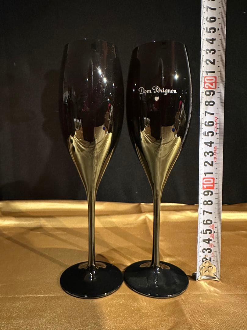 ドンペリニョン・エノテーク・ペアグラス＆ブラックフルートペアグラス4脚セット
