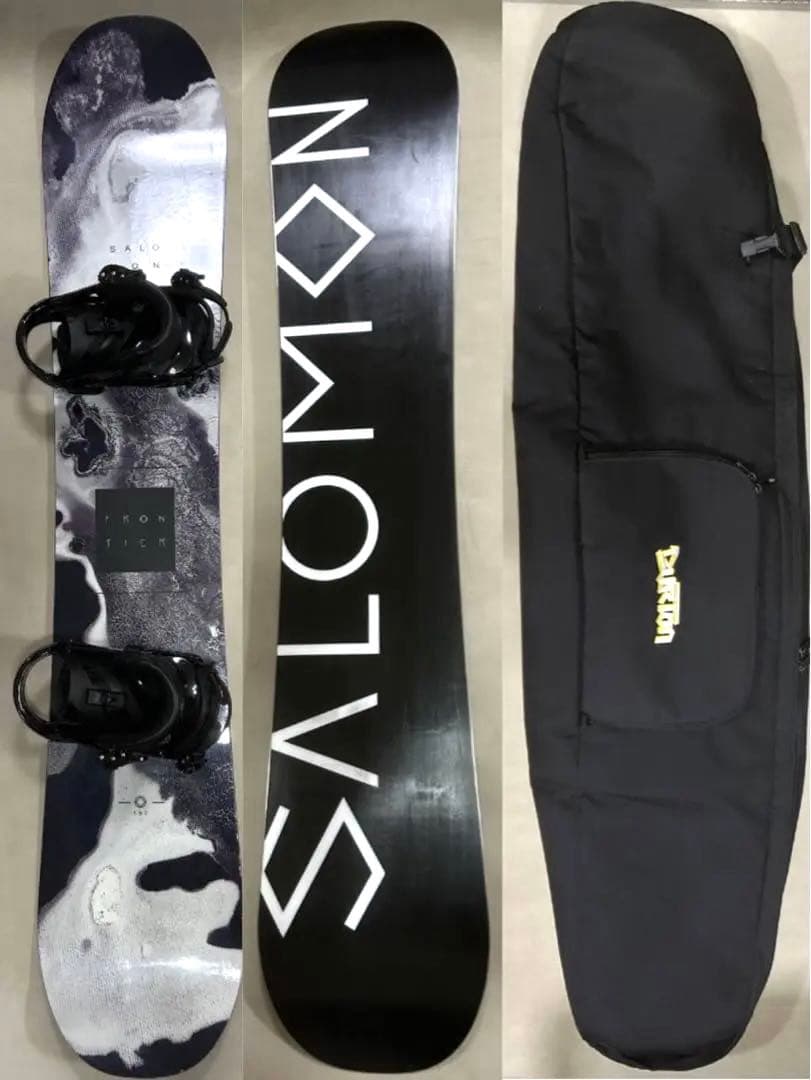 高年式サロモン スノーボードセット　157 +ビンディング+ボードケース