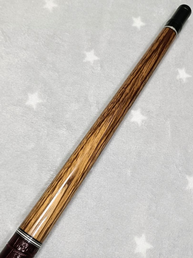 ★How Cue★美杢目★ボコテ★　★革巻き★エクステ付★ハオキュー★