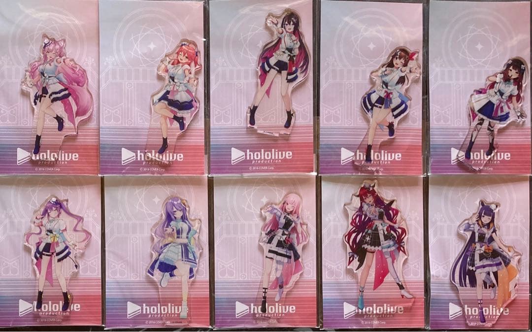 ホロライブ　3Dアクリルスタンドセット　ブライト衣装ver