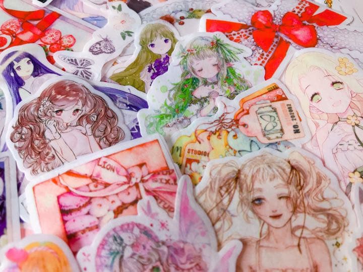 可愛いい❤️❤️人物マステフレークシール( ⸝⸝•ᴗ•⸝⸝ )150