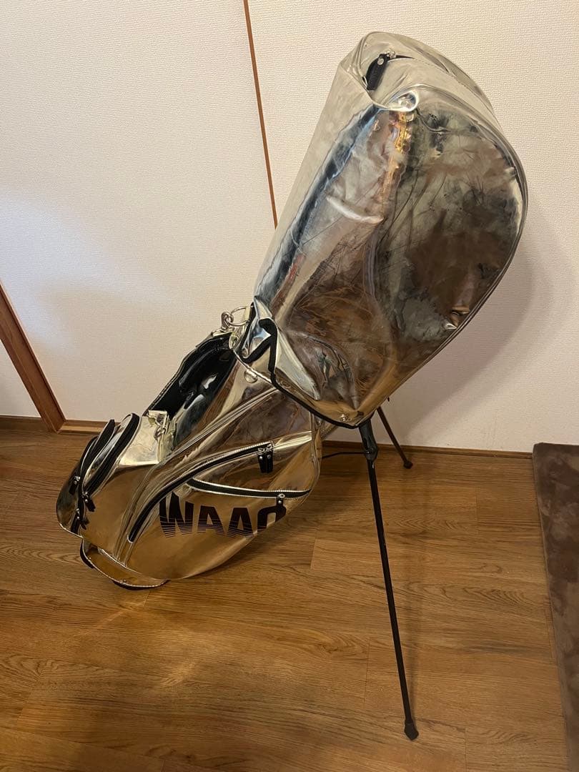 WAAC シルバー スタンドキャディバッグ