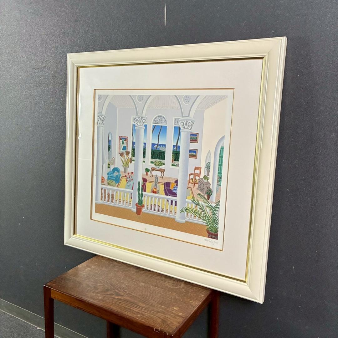 トーマス・マックナイト「ヴィラデルマーレ」シルクスクリーン 直筆サイン入り