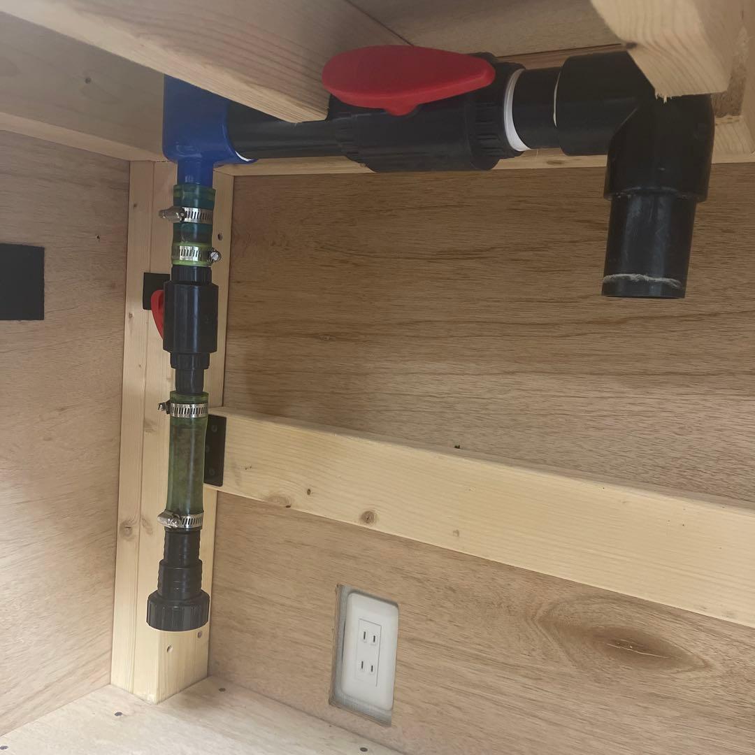 ☆d50bページ☆90cmオーバーフロー水槽 透明ガラス製 dcポンプ付き