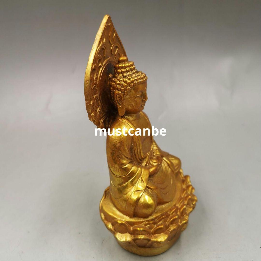 銅器 銅製品 薬師仏仏像座蓮仏 鎮宅 辟邪 開運風水 招財 置物 工芸品 装飾品