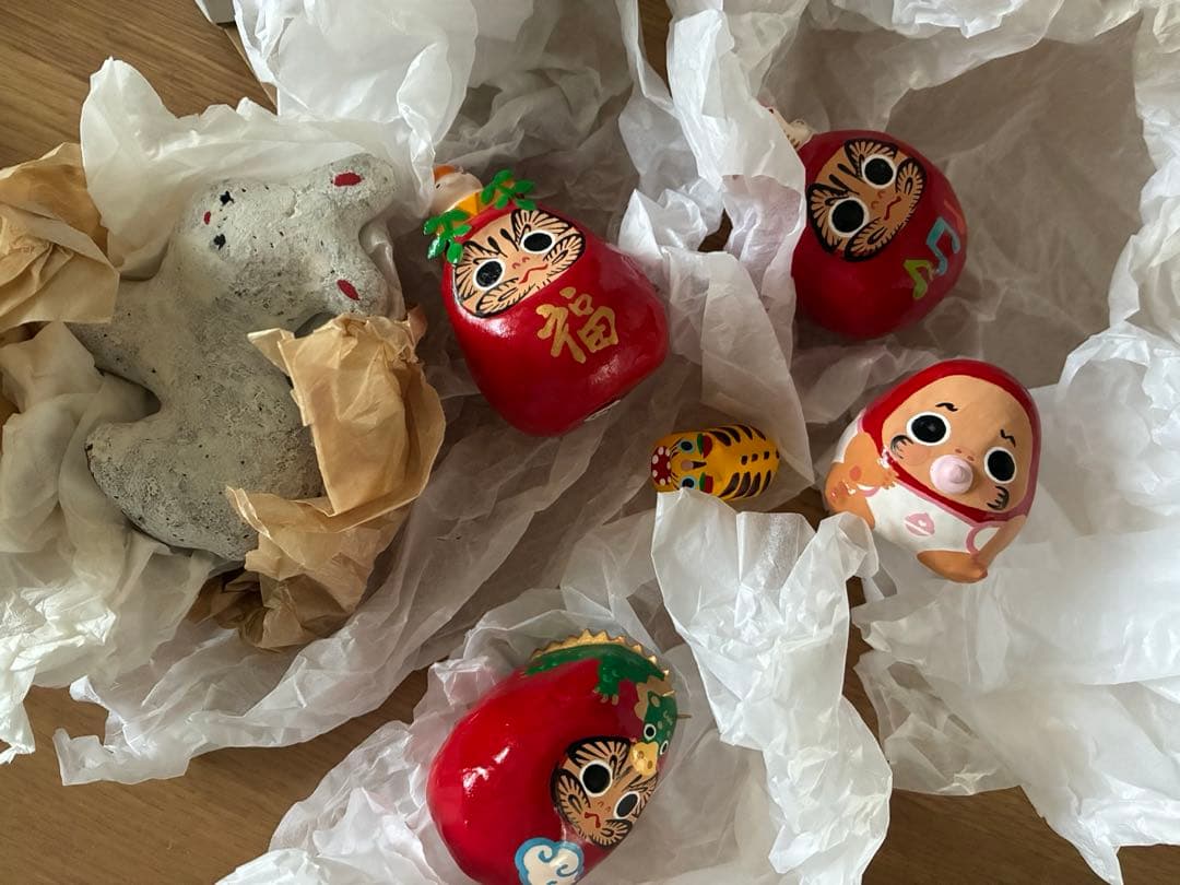 ヤチコダルマ　土人形　こらんしょ