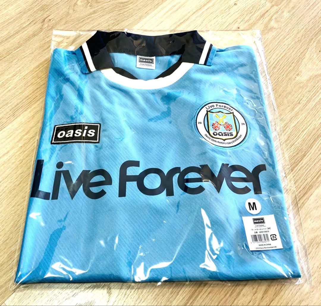 Oasis フットボールシャツ M リヴ・フォーエヴァー オアシス展