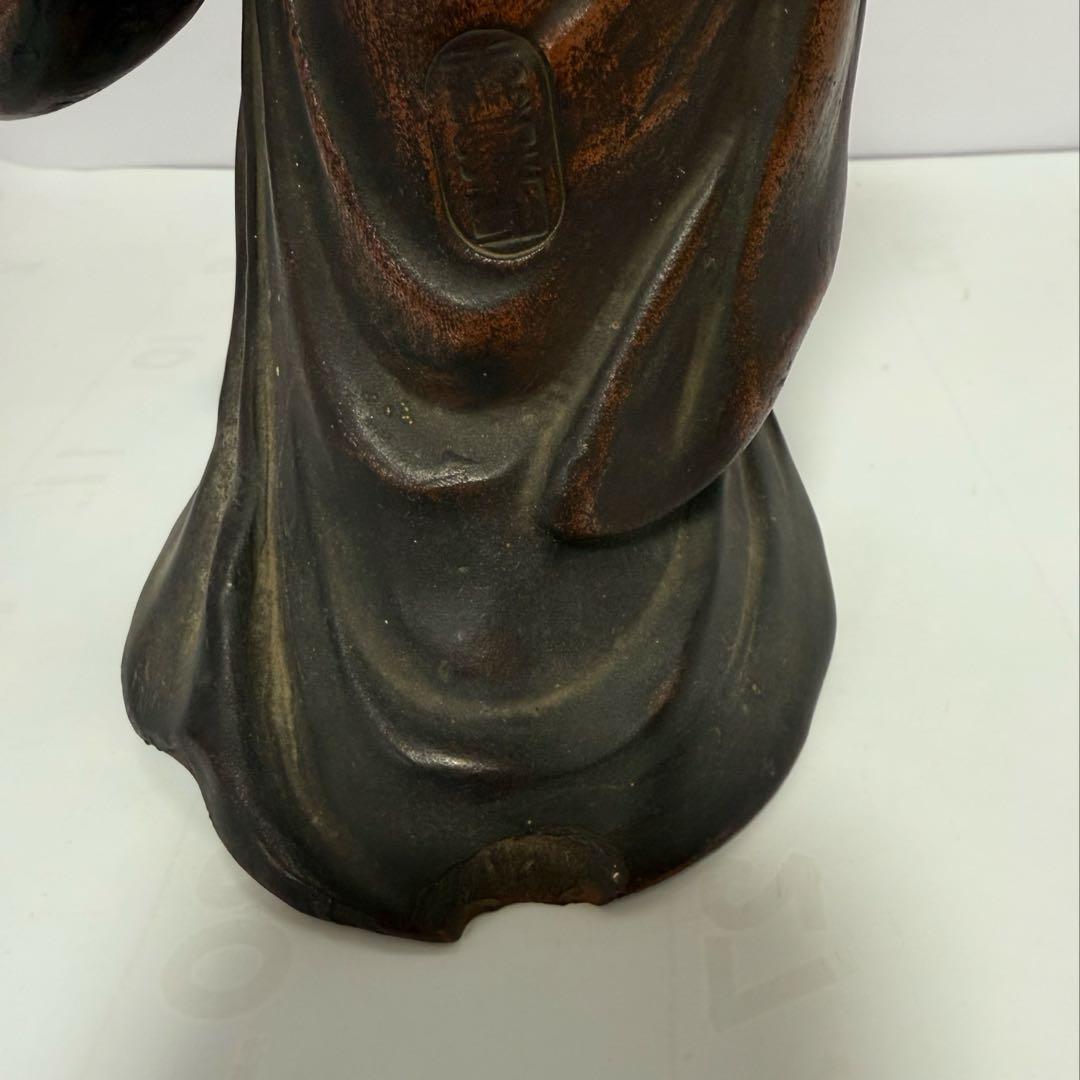 古備前焼　在銘　観音様　置物　送料込み