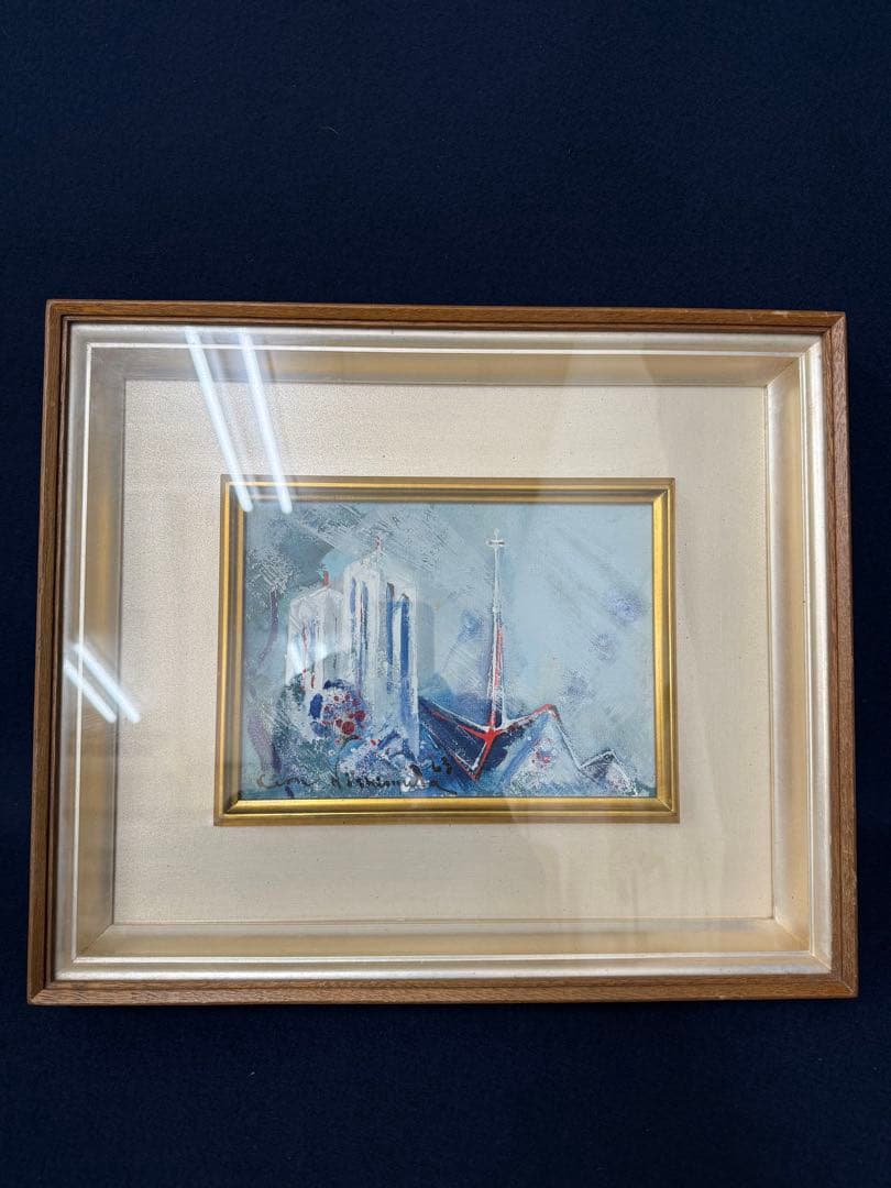 西村計雄 ノートルダム寺院 絵画 油絵 油彩 SM號