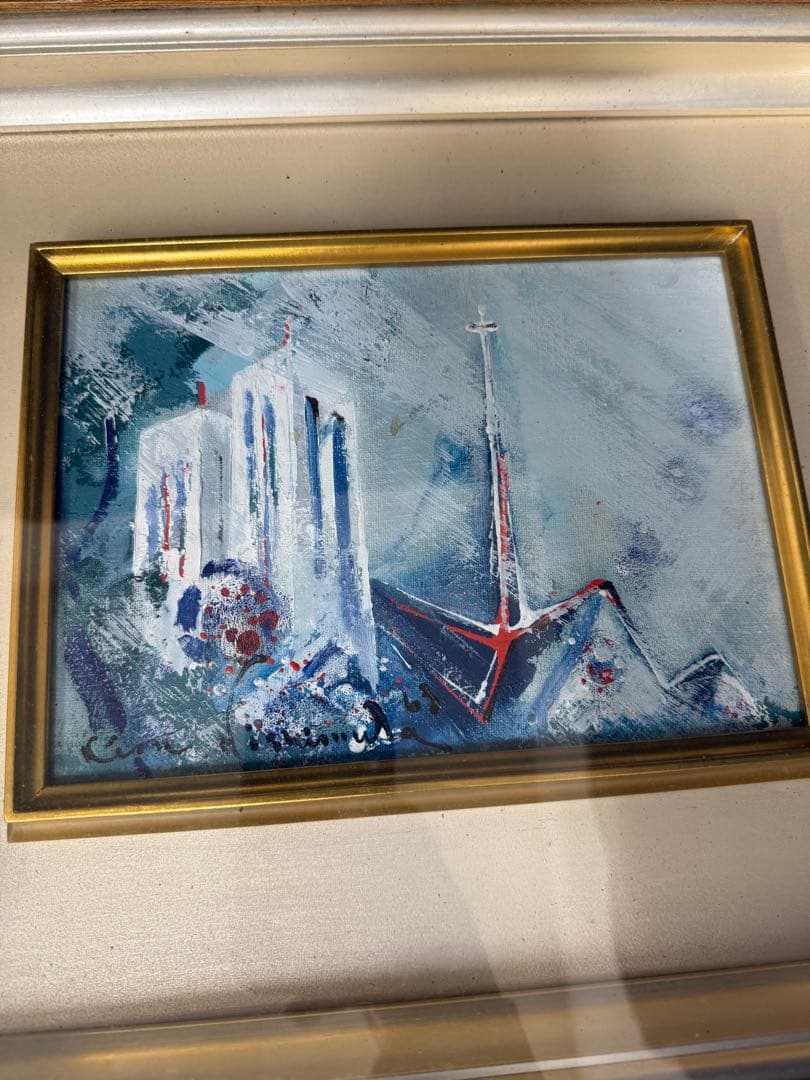 西村計雄 ノートルダム寺院 絵画 油絵 油彩 SM號