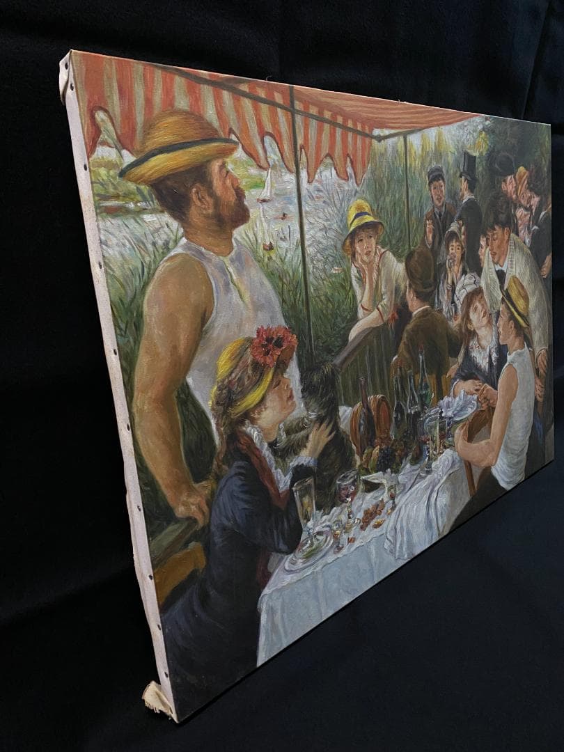 ピエール＝オーギュスト・ルノワール『舟遊びをする人々の昼食』複製画　摸写①