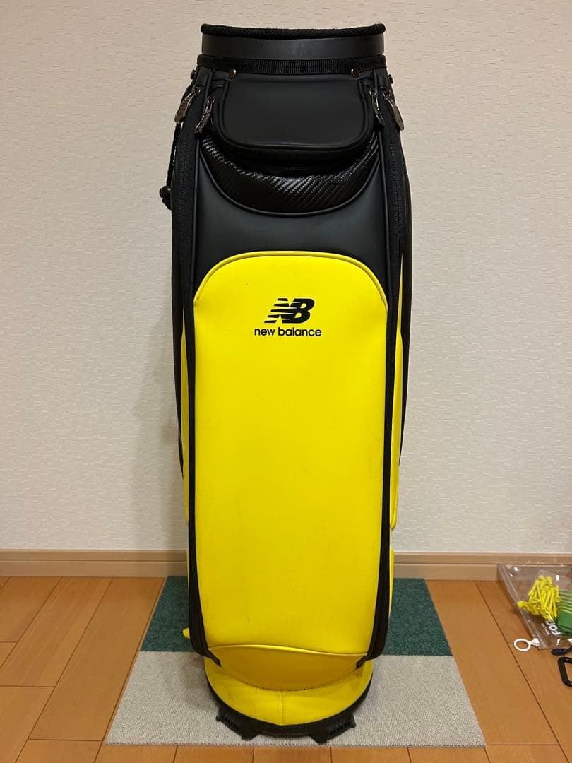 最終値下げ　new balance キャディバッグ 黒/黄