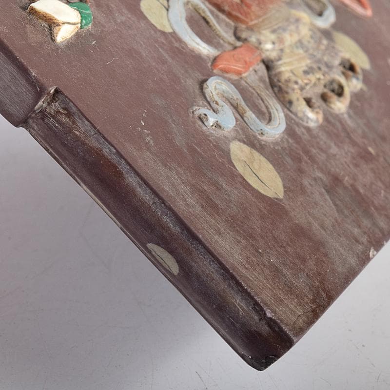 中国　玉石彫刻　貼花文　硯屏　M　R8524