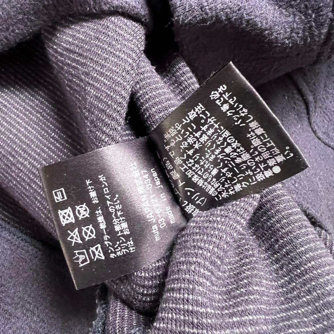 MUTA MARINE ムータマリン　モックネック　長袖　メンズ　ロゴ　ネイビー