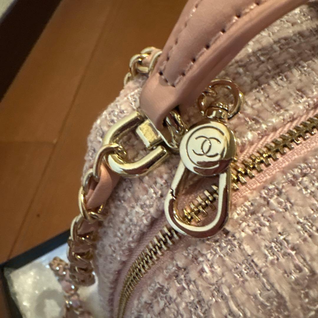 CHANEL非売品メイクアップバッグ ピンク ツイード