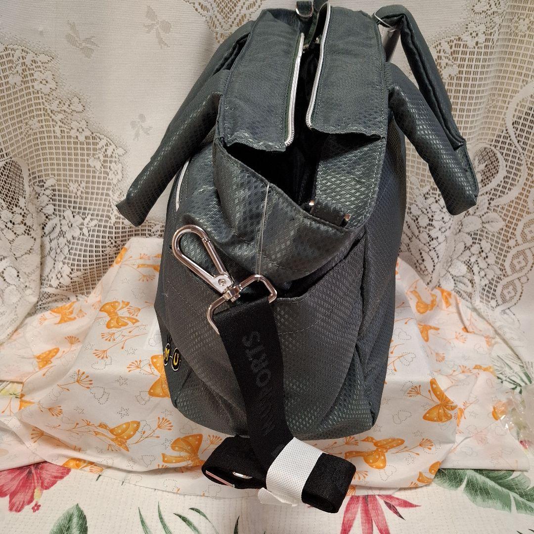 MＵ ボストンバッグ ダークグレー