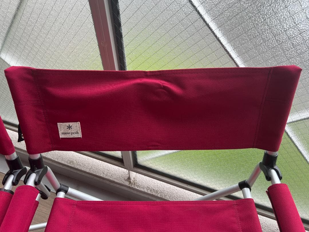 すのー）スノーピークFDチェアー　レッド　２脚セット