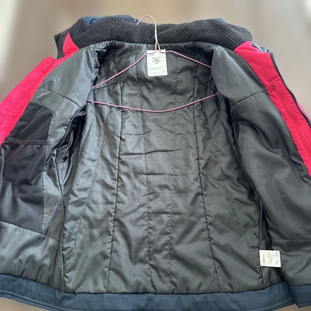 きのこデサント女性用スキーウェア ピンク/グレー