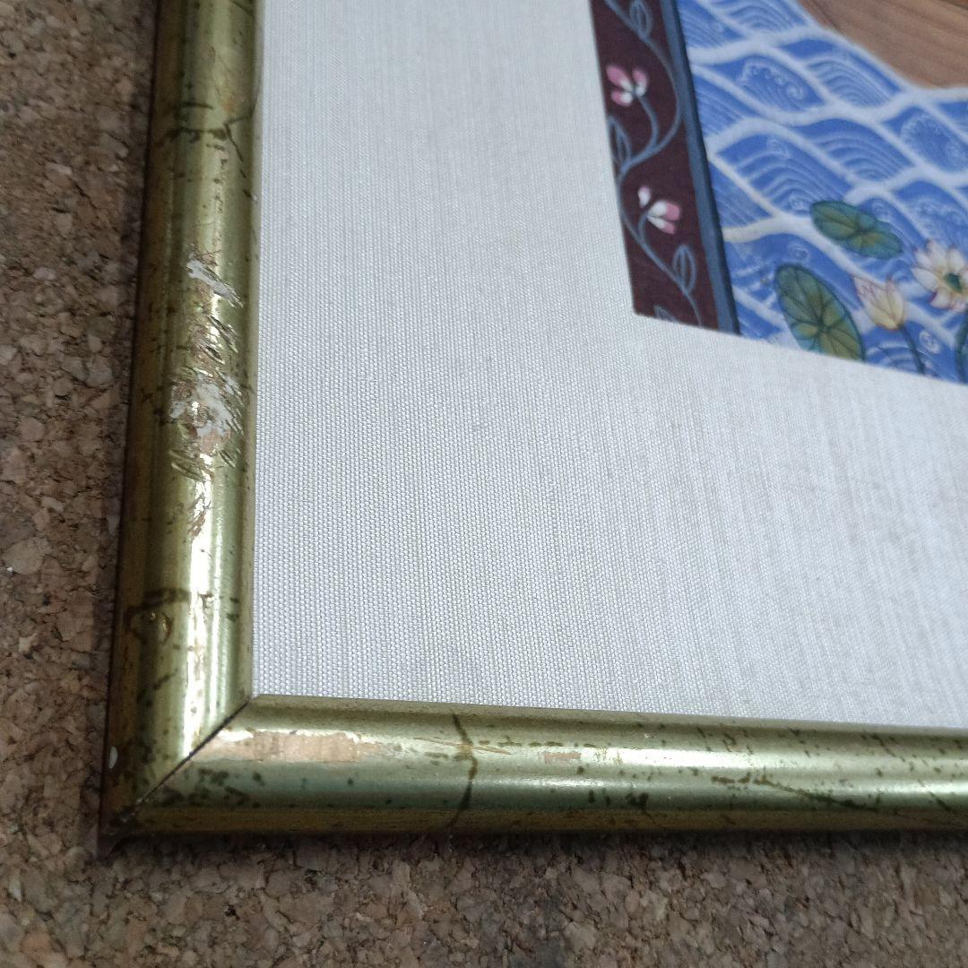 4446)タイの寺院画・宗教画？？？　水彩系の直筆　詳細不明