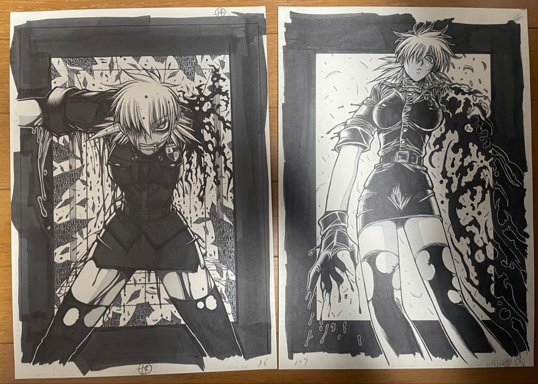 ヘルシング 20周年記念複製原画 王立国教騎士団セット40枚セット