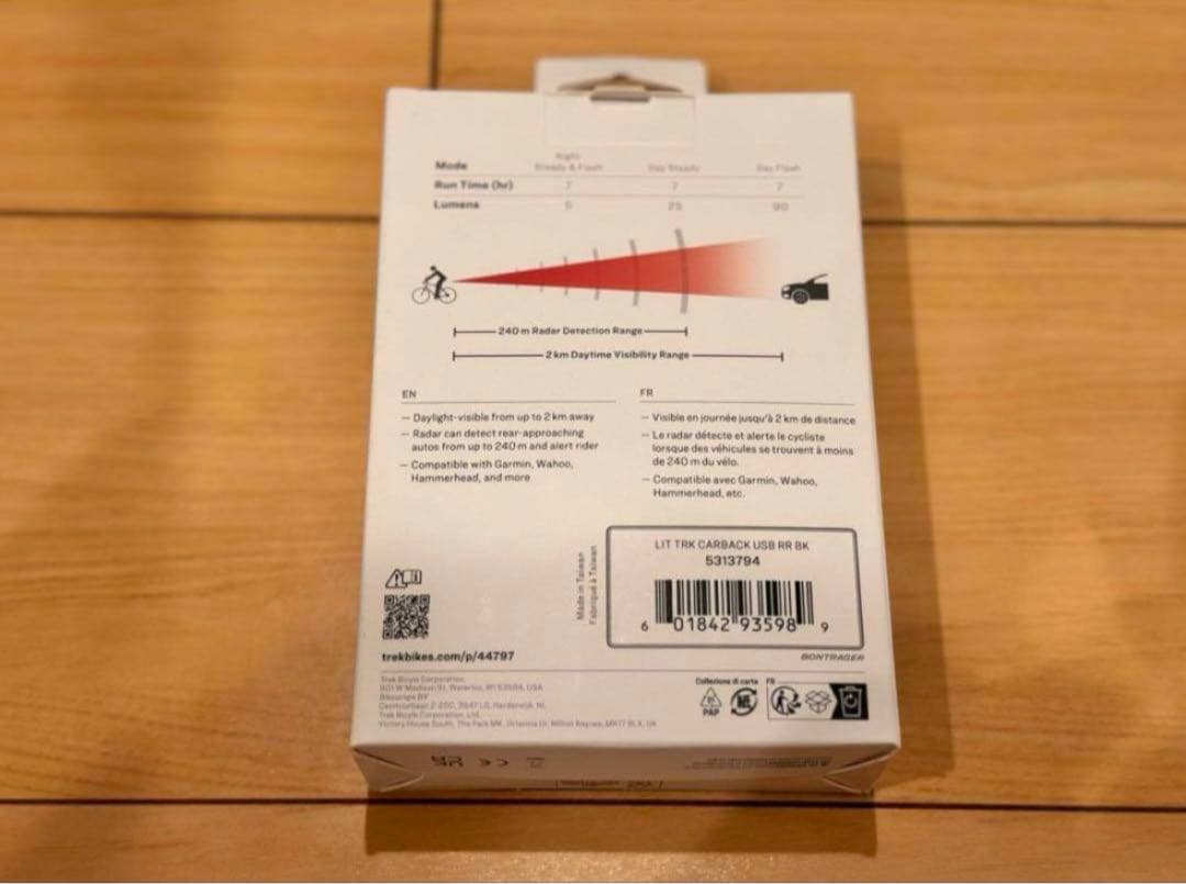 アクセサリー TREK Bontrager CarBack Radar Tail Light