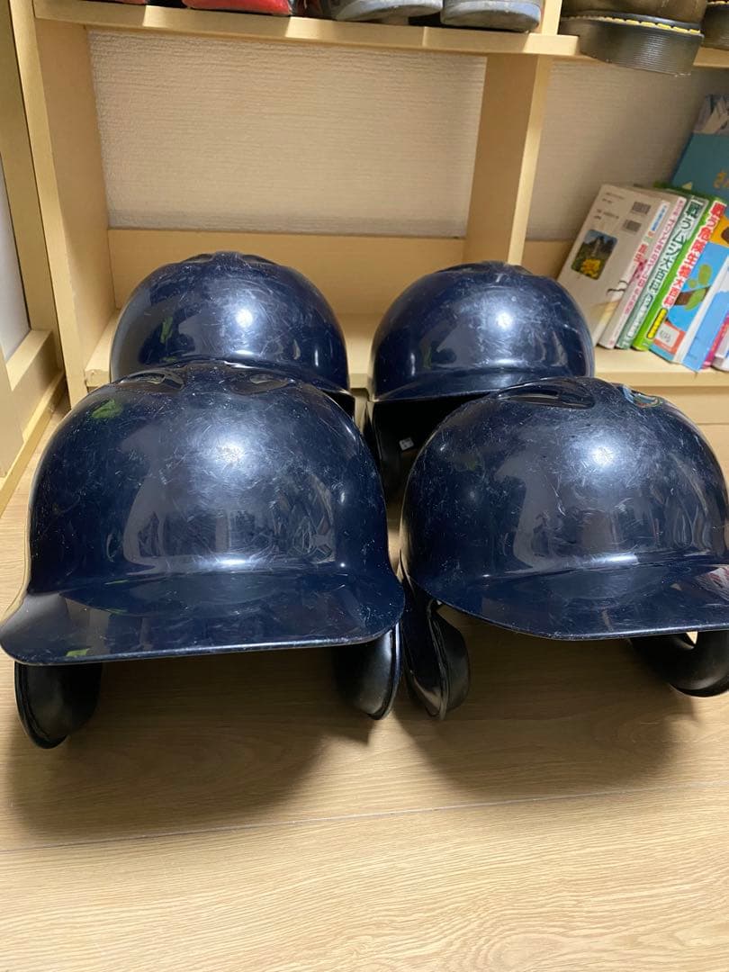 SSK J.S.B.B. ネイビー ヘルメット 4個セットZETT MIZUNO