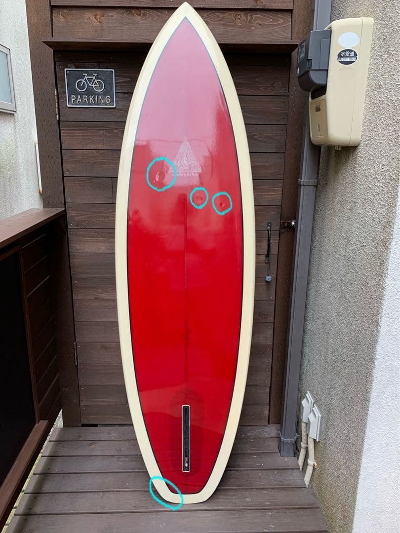 Joel Tudor サーフボード 6'0\" 赤