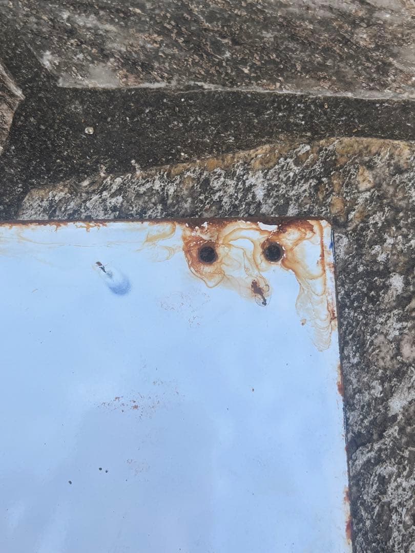 満洲鉄道関連看板　ホーロー看板　奉天大石橋