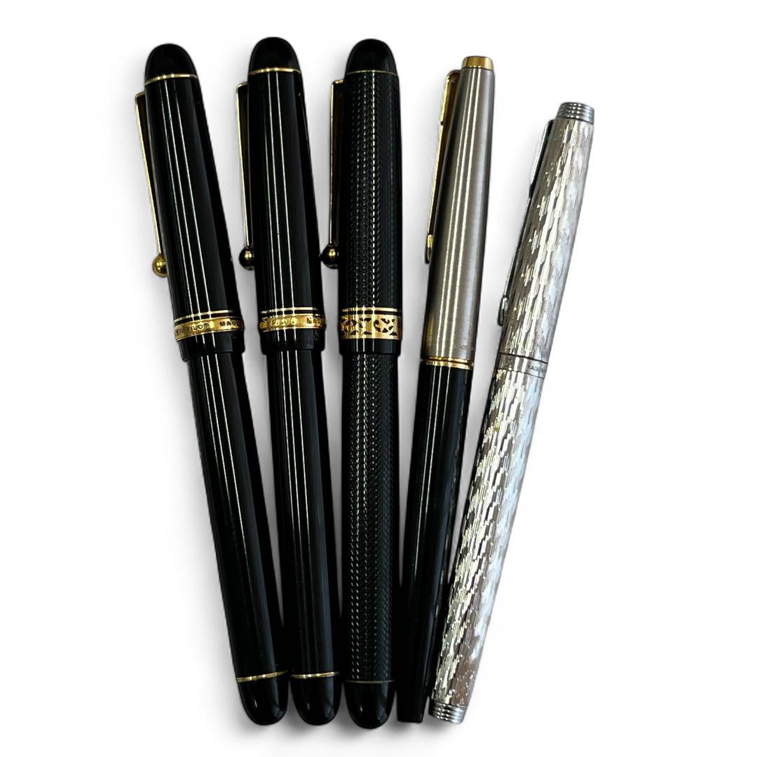 万年筆 5本セット PARKER / PILOT / ペン先14Kあり