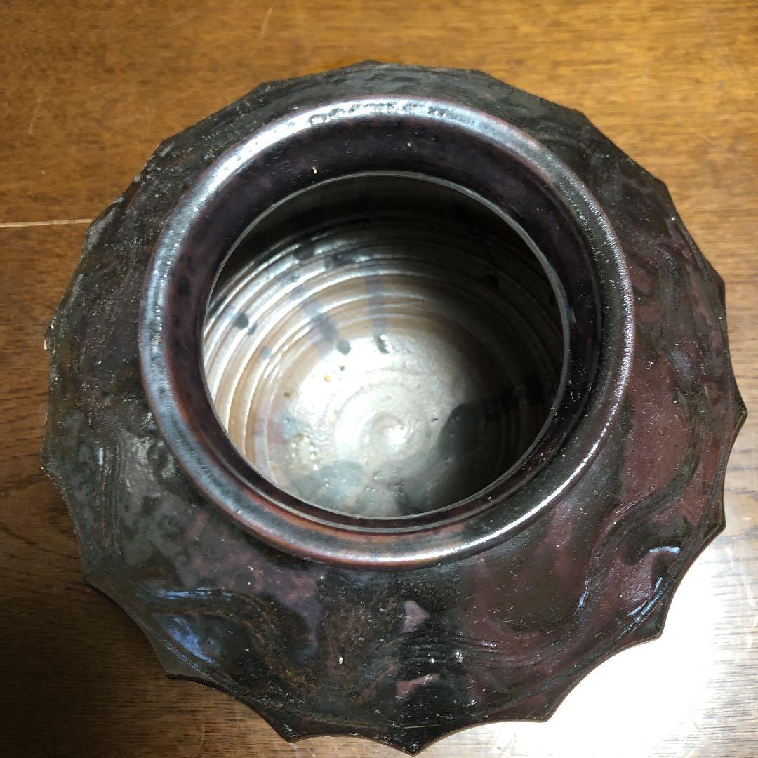 壺　十八面取丸壺