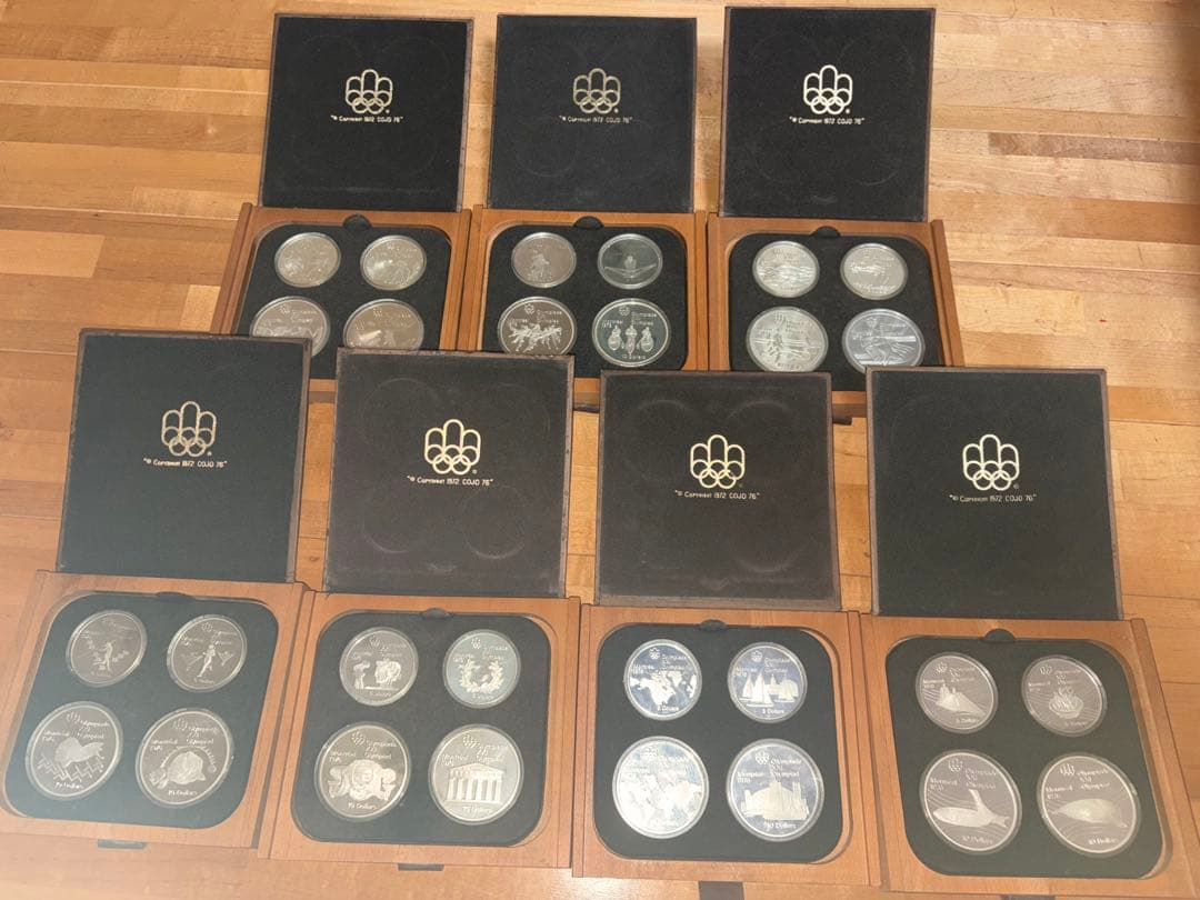 モントリオールオリンピック　記念銀貨 全28枚 7シリーズ完品