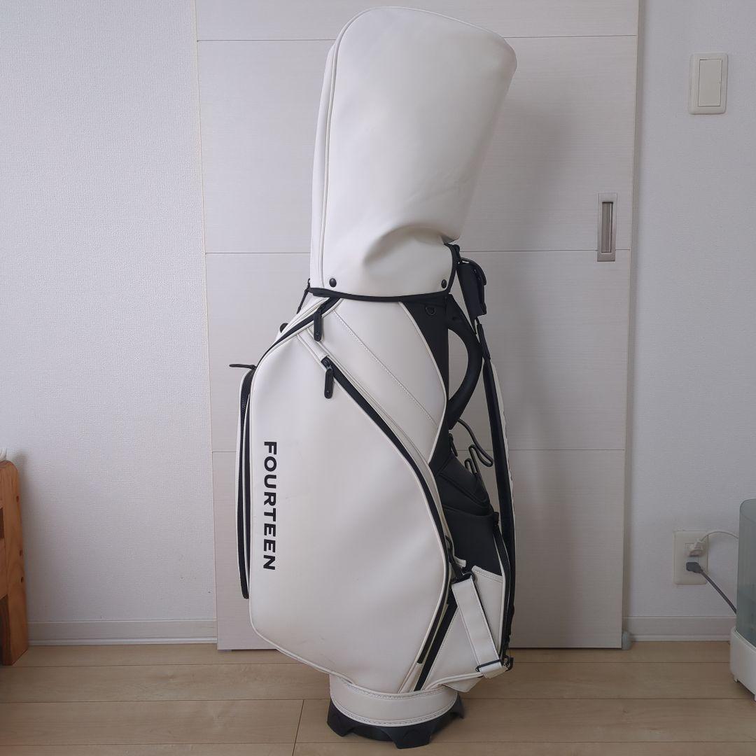FOURTEEN キャディバッグ 9インチ アスリートタイプ ホワイト