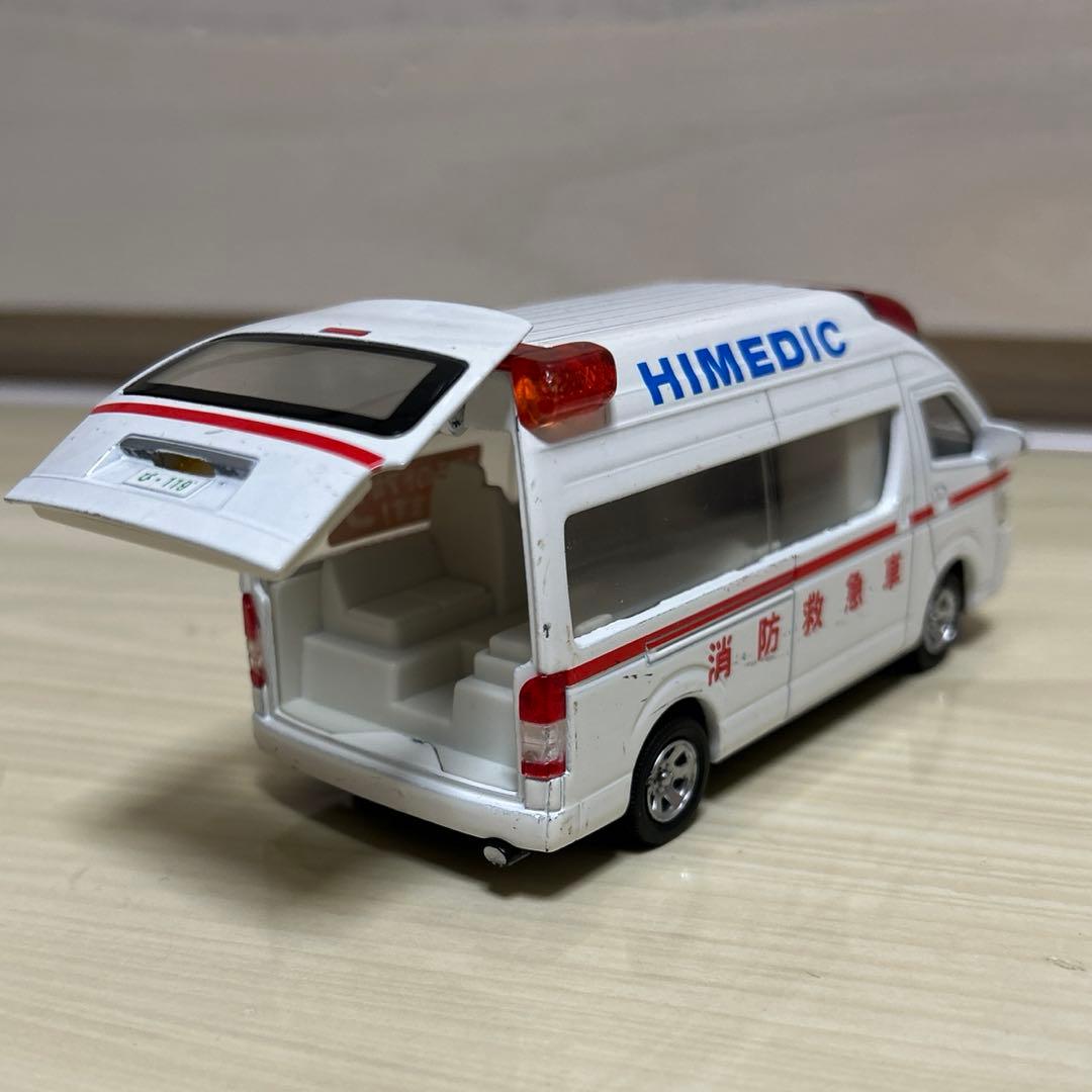 ピピットキー トヨタ ハイメディック　消防車、パトカー、救急車　3台セット