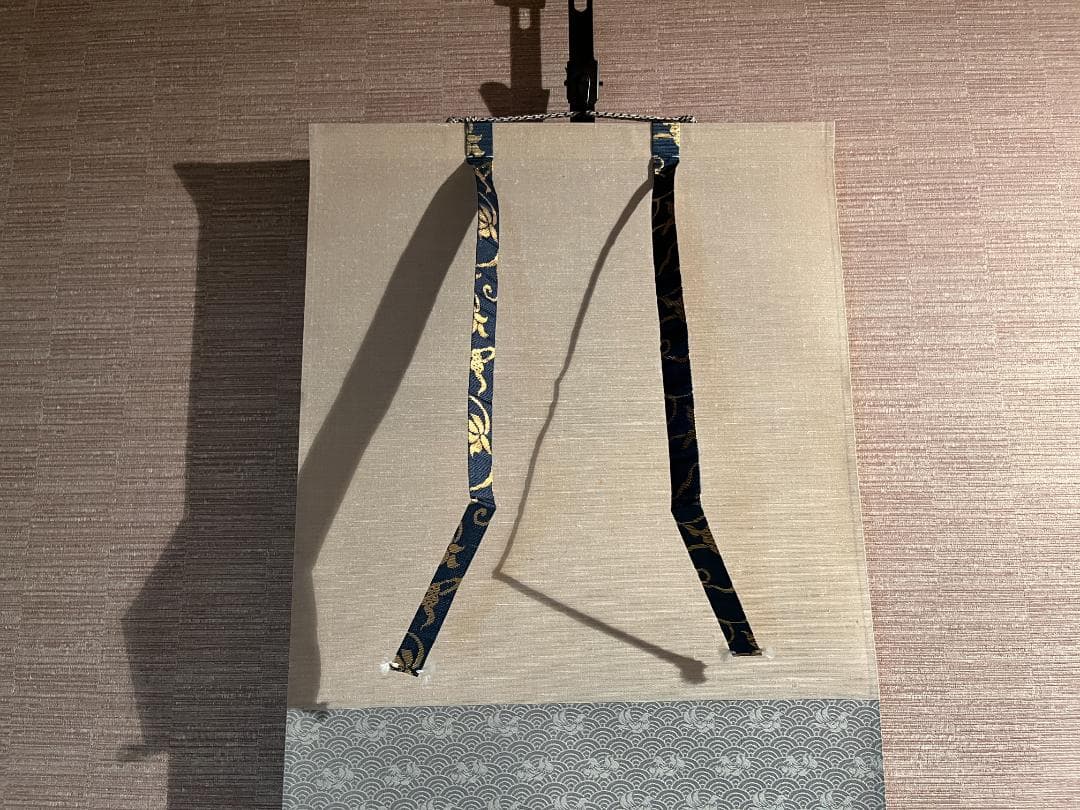 悦道　茶掛軸　楽水浮千舟　一行　茶道具