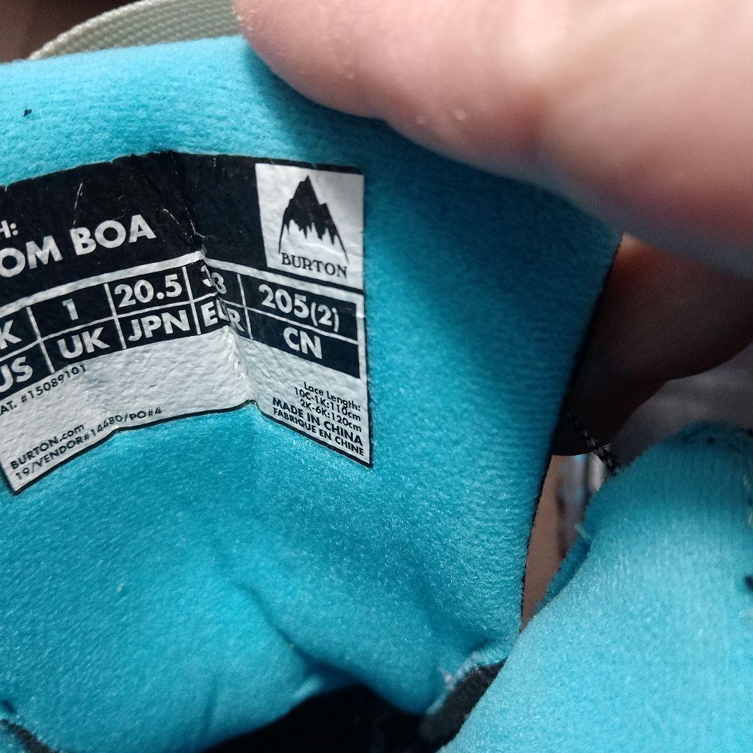 Burton Custom BOA スノーボードブーツ 20.5、ビンディング