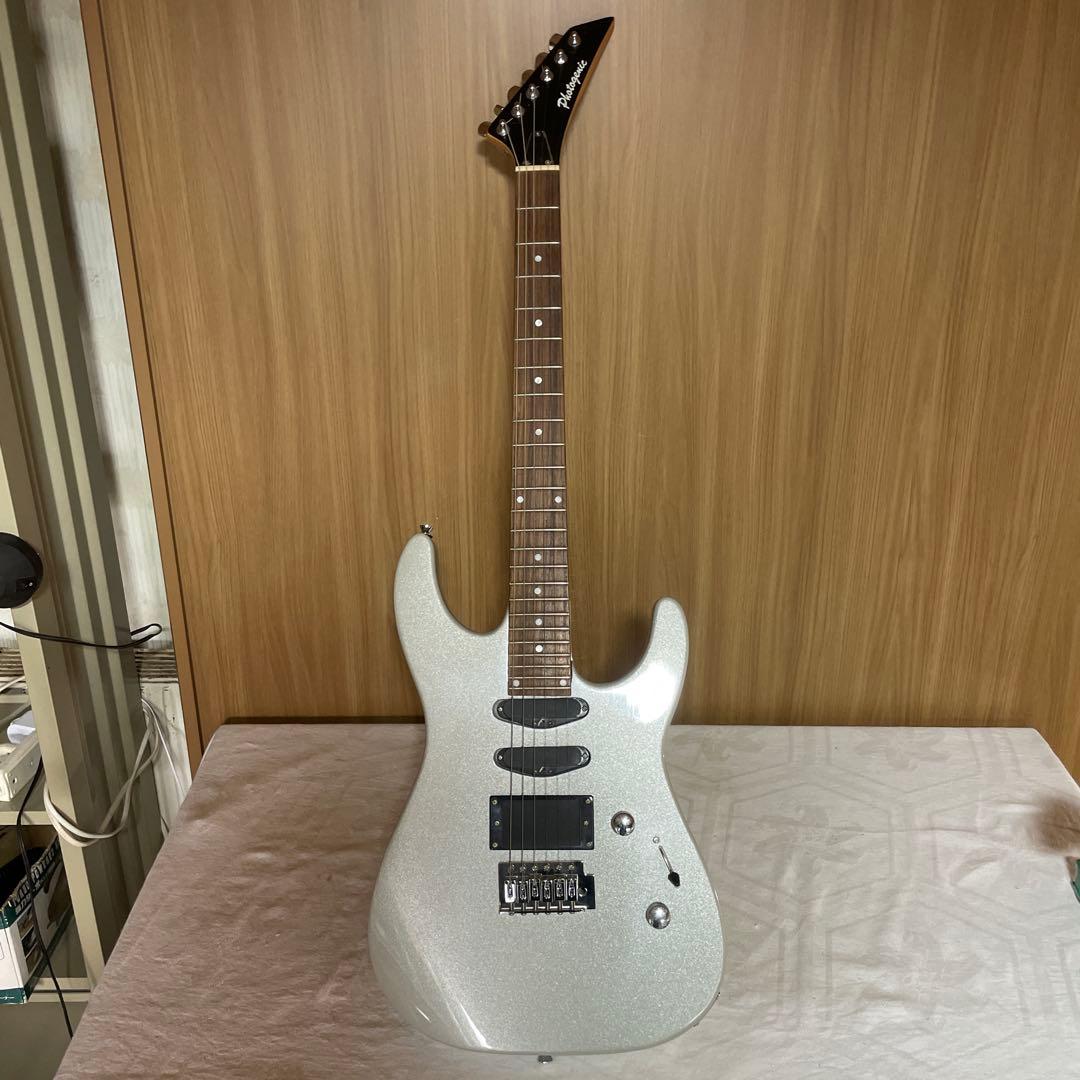 【音出し未確認】Photogenic エレキギター ストラトタイプ シルバー