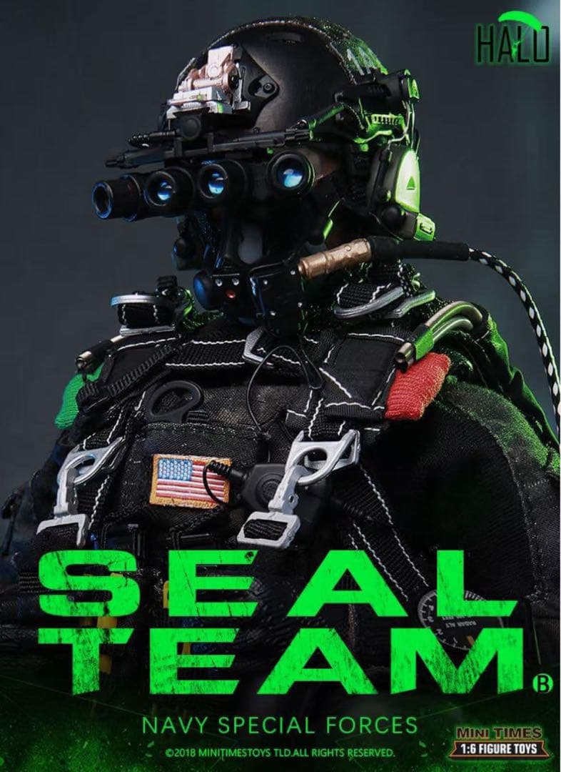 ミリタリー HALO SEAL TEAM NAVY SPECIAL FORCES 1/6