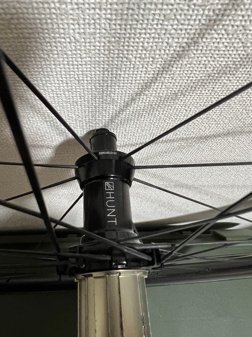 前後セットHunt カーボンホイール　45mm (リム・チューブラー)