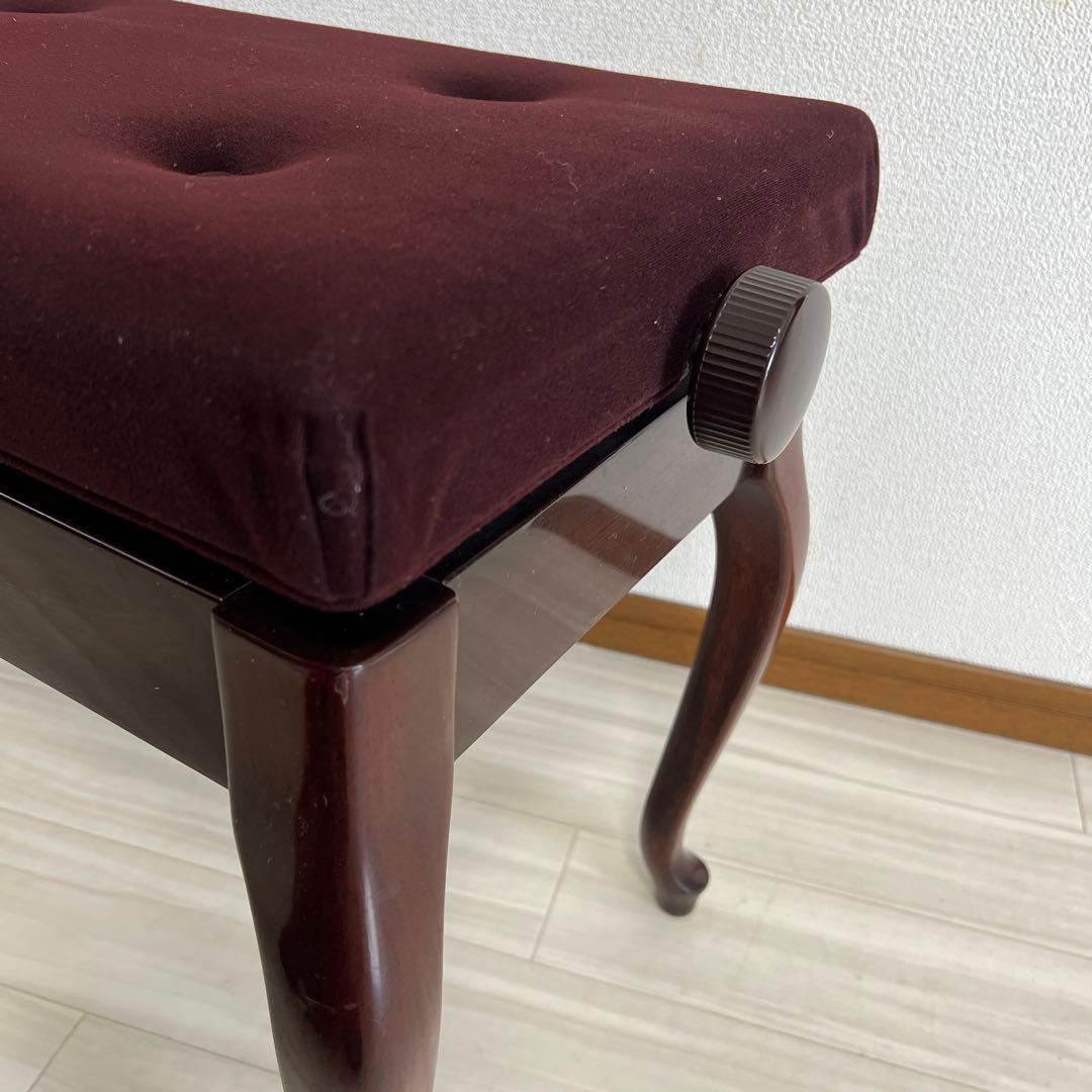 【中古美品】ヤマハピアノ付属椅子木目猫脚（No50同等品）送料込み