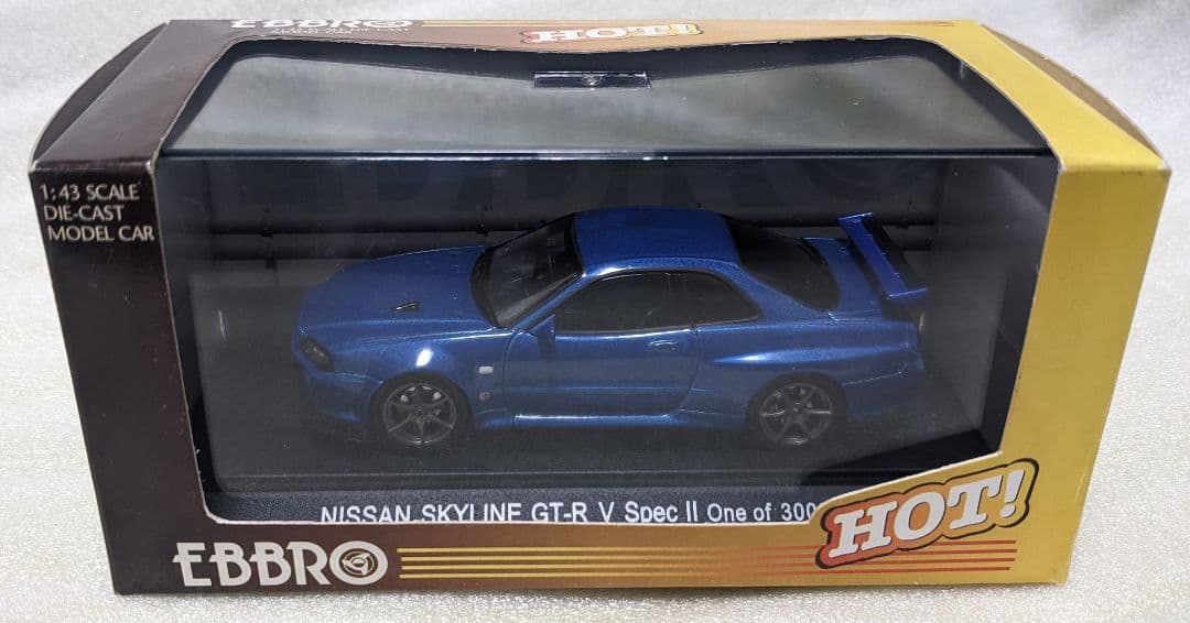 EBBRO 日産 SKYLINE GT-R（R34）Ｖ-spec Ⅱ 1/43