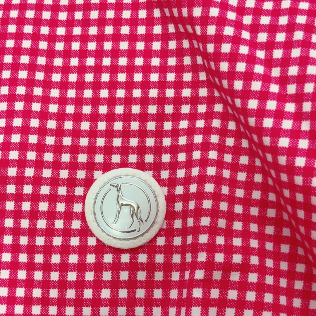 新品　近年　アダバット　2WAY レインワンピース　ピンク チェック　フード