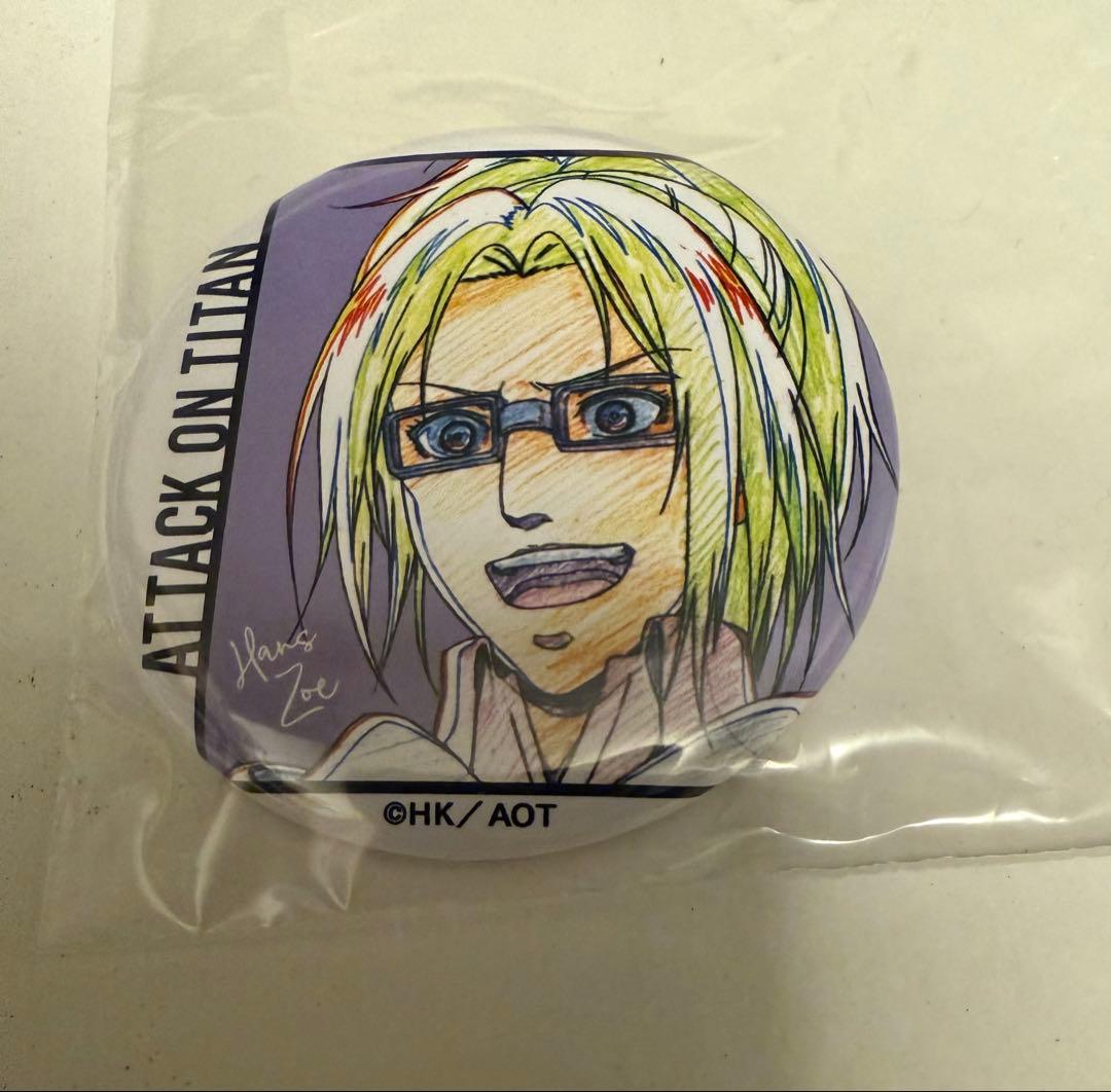 ! 進撃の巨人 wit studio 缶バッジ リヴァイ ハンジ 美品