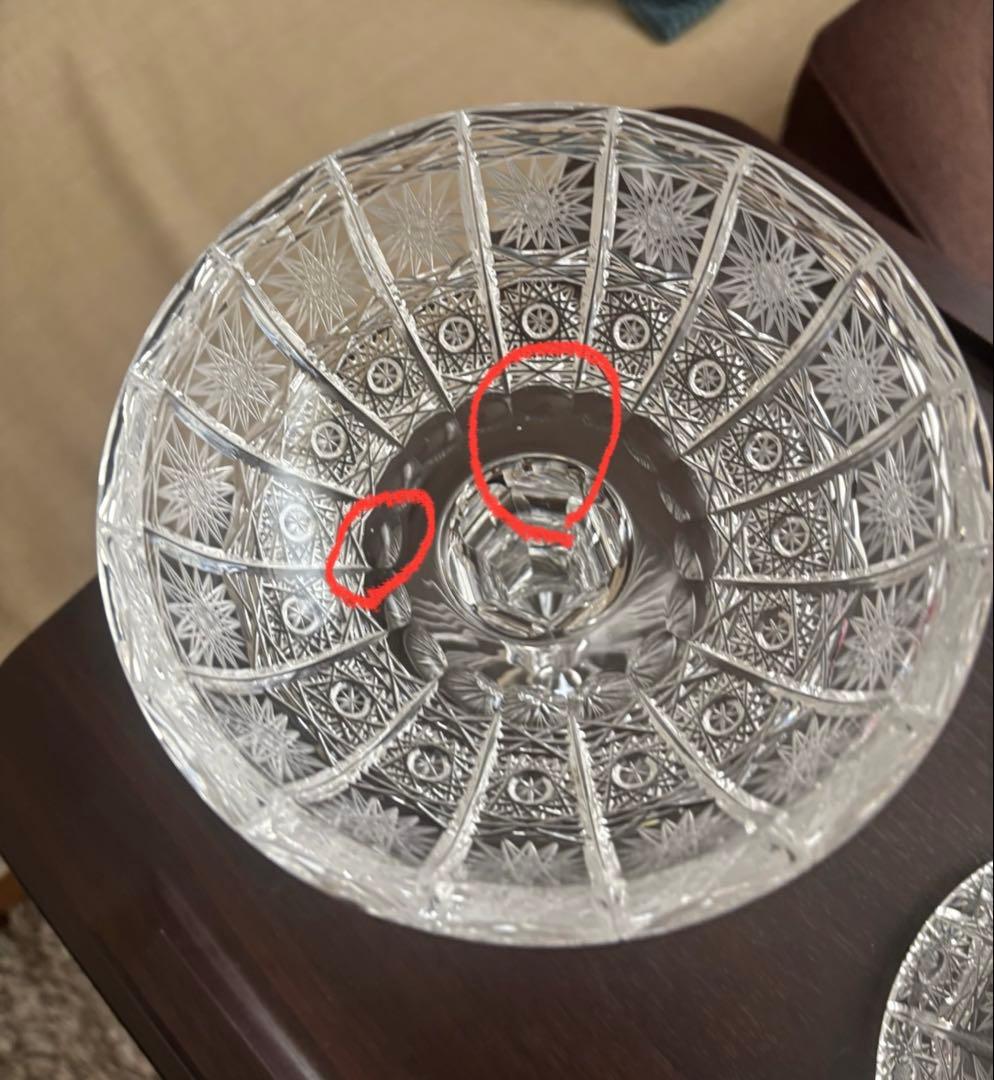 蓋付き容器 チェコ　ボヘミアン　キャンディボックス