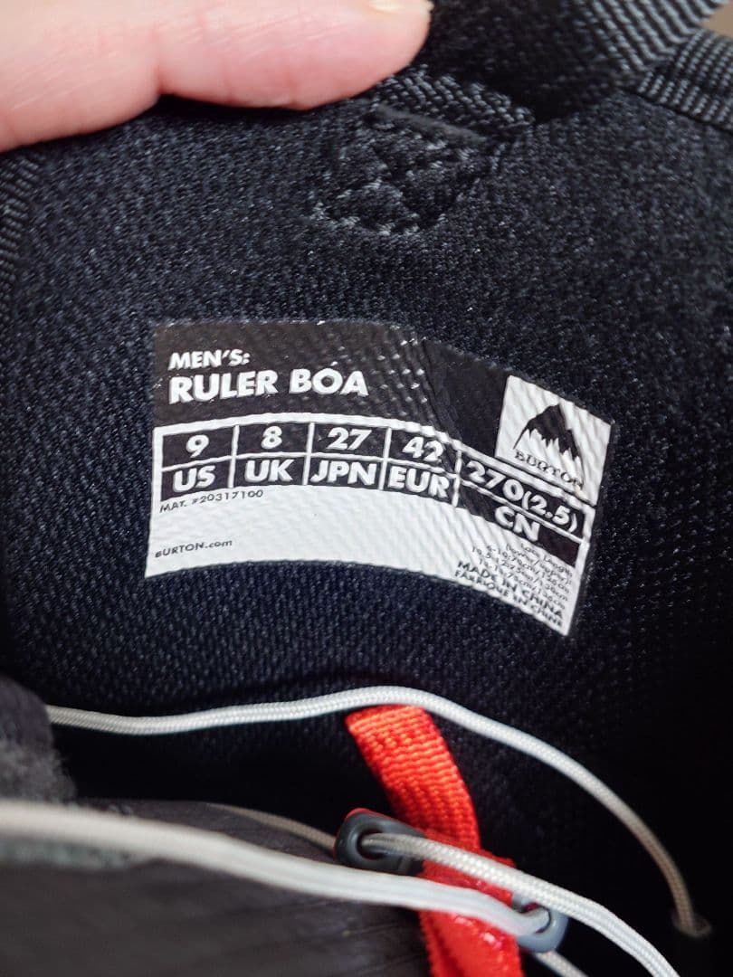 BURTON ルーラー BOA スノーボードブーツ 27.0cm