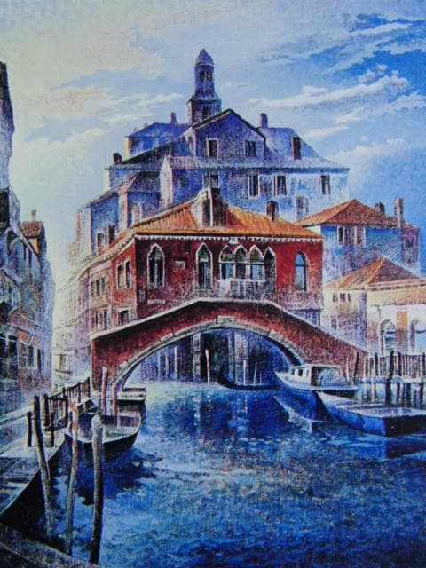 熊本正義、『カナールと赤い壁の館』、希少な画集より、新品高級額